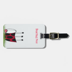 Funny Ladybug Dead Kryp Yoga Pose Bagagebricka