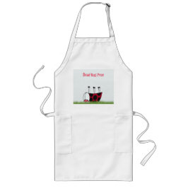 Funny Ladybug Dead Kryp Yoga Pose Långt Förkläde