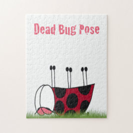 Funny Ladybug Dead Kryp Yoga Pose Pussel