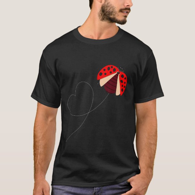 Funny Ladybug T Shirt (Framsida)