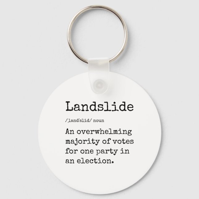 Funny Landglidefinition Underbar Trump Landglide V Nyckelring (Framsida)
