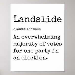 Funny Landglidefinition Underbar Trump Landglide V Poster