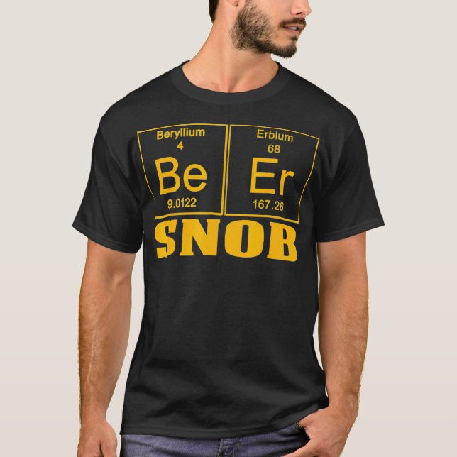 Funny lärare Assistant Beer Snob Guld T Shirt (Framsida)