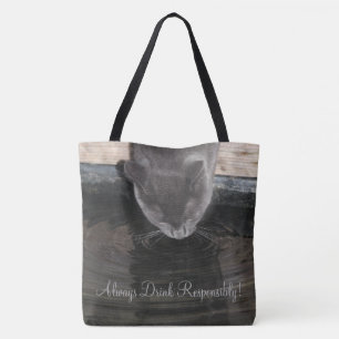 Funny Large Carry Tote Tygkasse