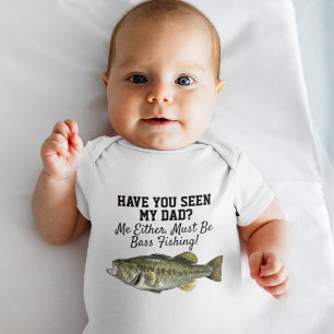 Funny Largemouth Bass Fishing Pappa Fish Baby Body T Shirt