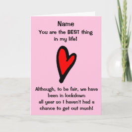 Funny låsning av Valentines day-kort Kort