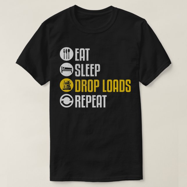 Funny Lastbil-chaufför Joke Sayed Trucker Gift T Shirt (Design framsida)