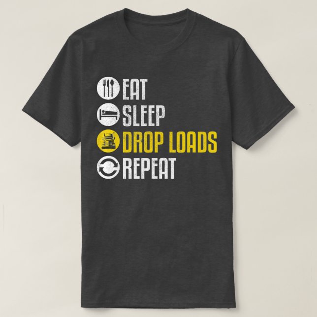 Funny Lastbil Driver Shirt Joke Say Trucker Gift T Shirt (Design framsida)