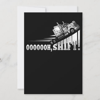 Funny Lastbil Driver Trucker Gift Julkort