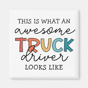 Funny Lastbil-drivrutin Drivrutin Fantastisk Tow Magnet
