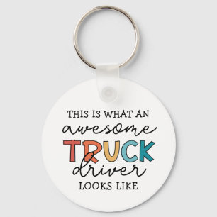 Funny Lastbil-drivrutin Drivrutin Fantastisk Tow Nyckelring