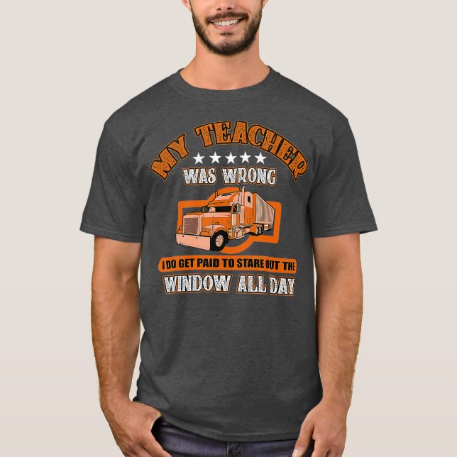 Funny Lastbil-drivrutinsoffert Gift Semi Big Rig T Shirt (Framsida)