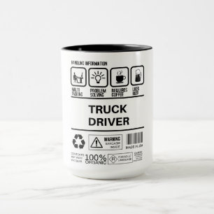 Funny Lastbil-information om drivrutinshantering Mugg
