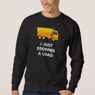 Funny Lastbil Shirt Slösar Management, Boys Lång Ärmad Tröja