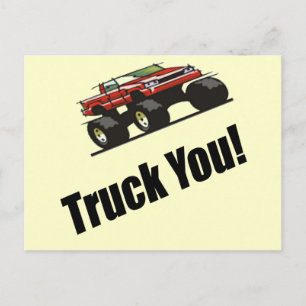 Funny Lastbil You T-shirts Gifts Vykort