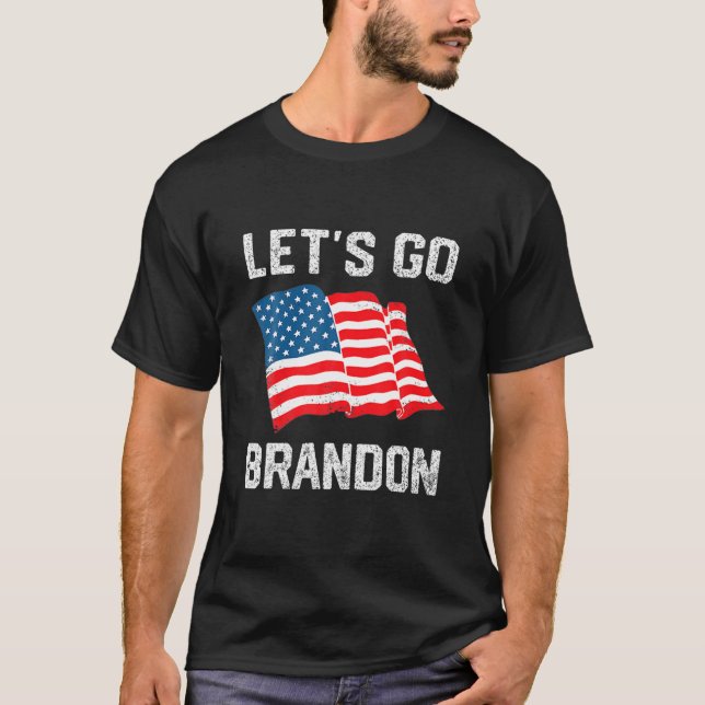 Funny Låt oss Go Branson Brandon Konservativ Anti  T Shirt (Framsida)