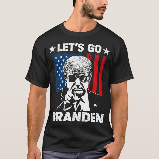 Funny Låt oss Go Branson Brandon T Shirt (Framsida)