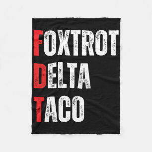 Funny Låt oss Go Taco Foxmacht Delta Taco Fleecefilt