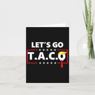 Funny Låt oss Go Taco Kort