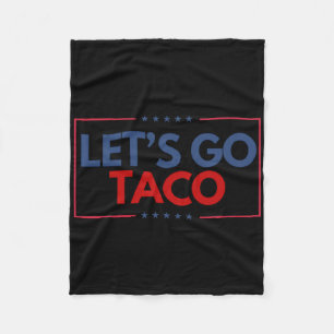 Funny Låt oss Go Taco Manar Kvinnor Fleecefilt