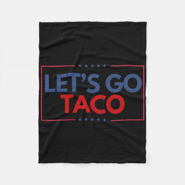 Funny Låt oss Go Taco Manar Kvinnor Fleecefilt (Framsidan)