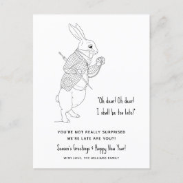 Funny Late Photo Gott nytt år Helg Vykort