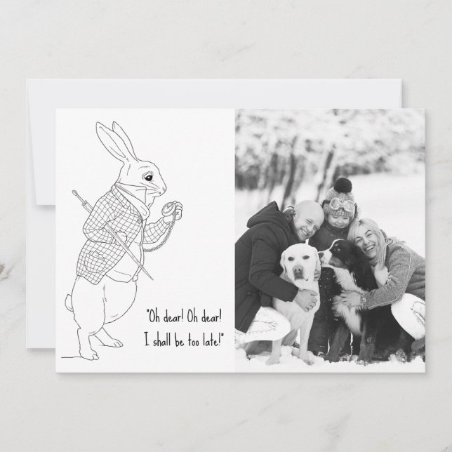 Funny Late Photo Gott nytt år Julkort (Framsida)