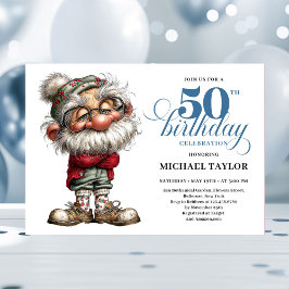 Funny Laugh Out Loud Man Turning 50 Invitation Inbjudningar