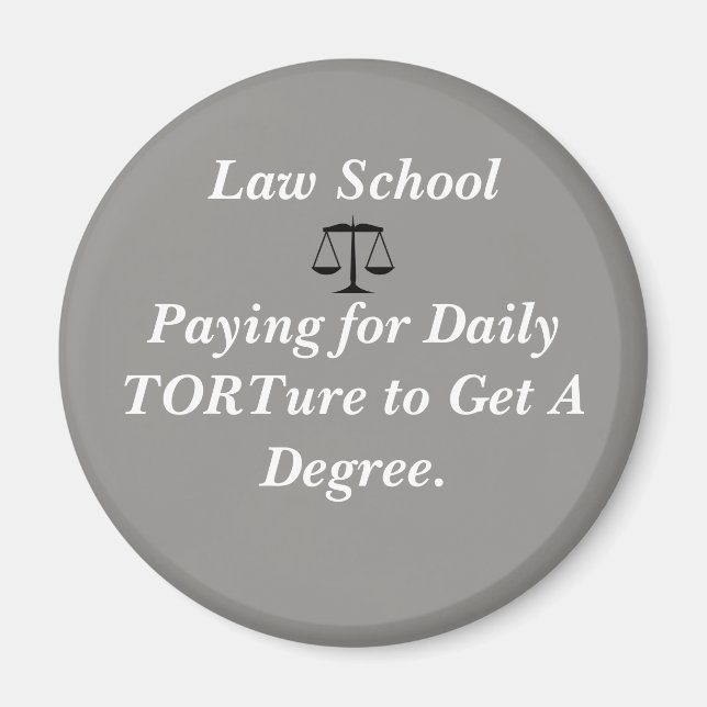 Funny Law School Magnet (Framsidan)