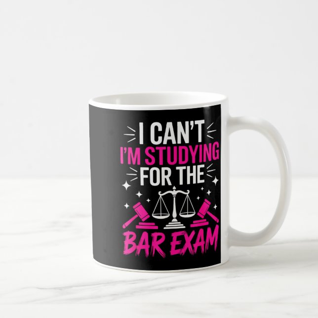 Funny Law School Student Gift - Can't Studying For Kaffemugg (Höger)