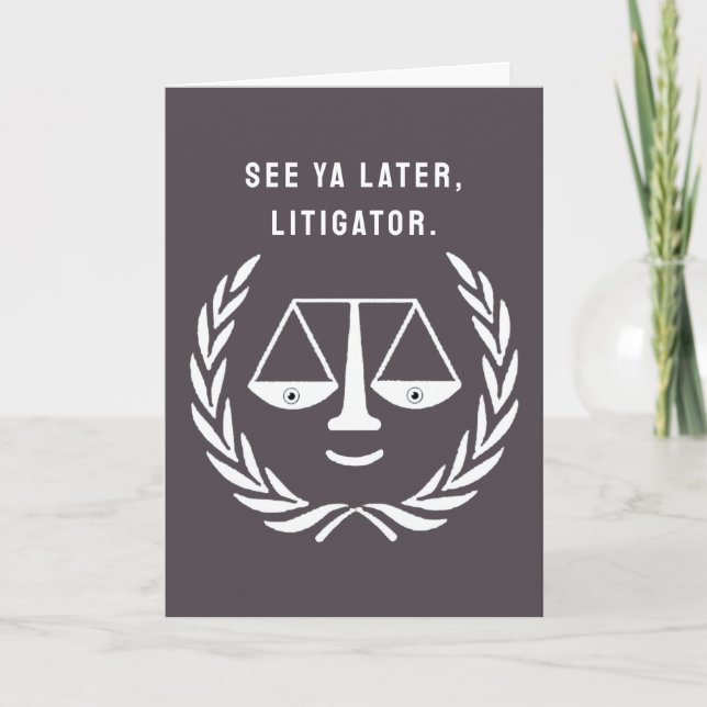 Funny Law School Studenten Kort (Framsida)