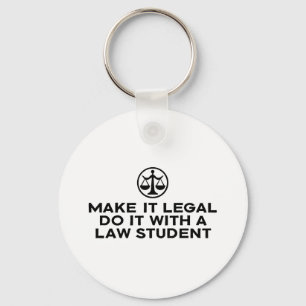 Funny Law Student Nyckelring