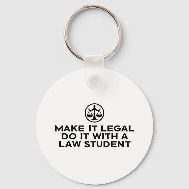 Funny Law Student Nyckelring (Framsida)