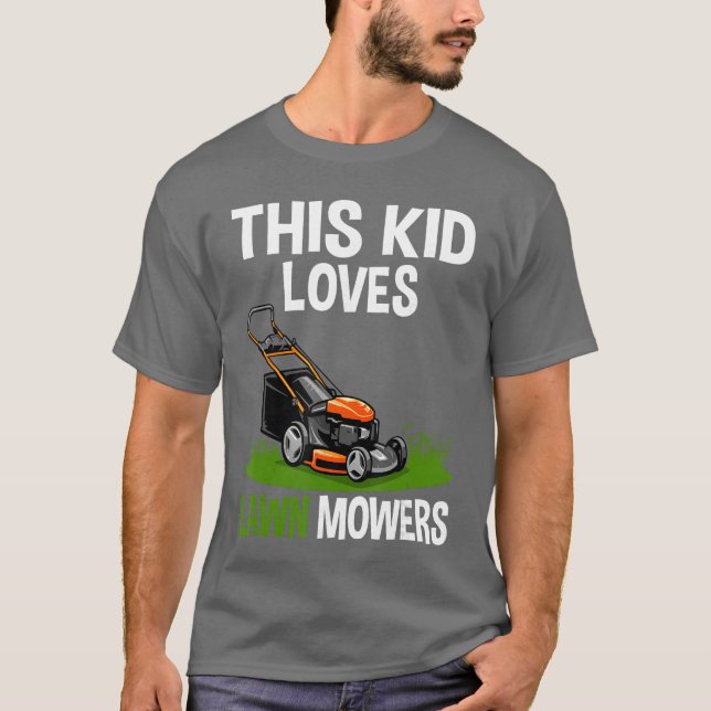 Funny Lawn Mowing for Lawn Mower Farm Gardening vi T Shirt (Framsida)