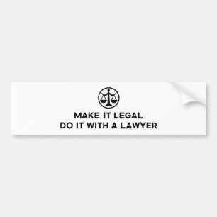 Funny Lawyer Bildekal