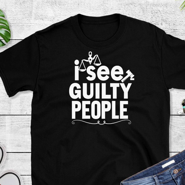 Funny Lawyer Black T-Shirt (Skapare uppladdad)