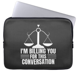 Funny Lawyer Gift and Law Studenten Gifts Laptop Fodral