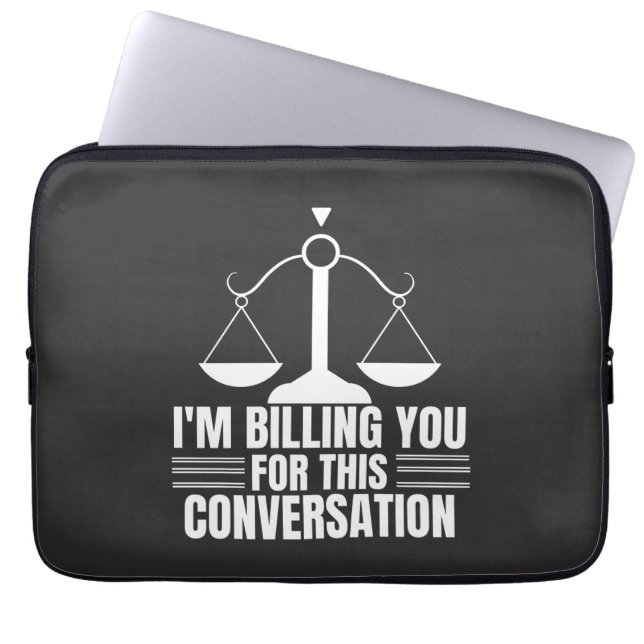 Funny Lawyer Gift and Law Studenten Gifts Laptop Fodral (Framsidan)