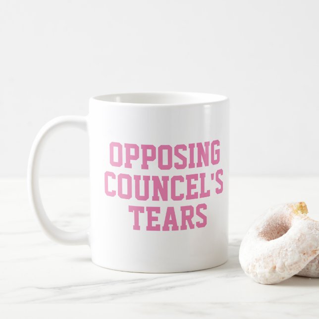 Funny Lawyer Gift för advokat Rosa Coffee Mugg (Med munk)