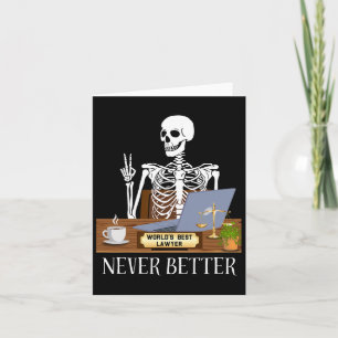Funny Lawyer Halloween Kort