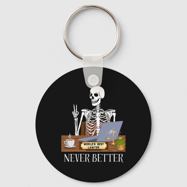 Funny Lawyer Halloween Nyckelring (Framsida)