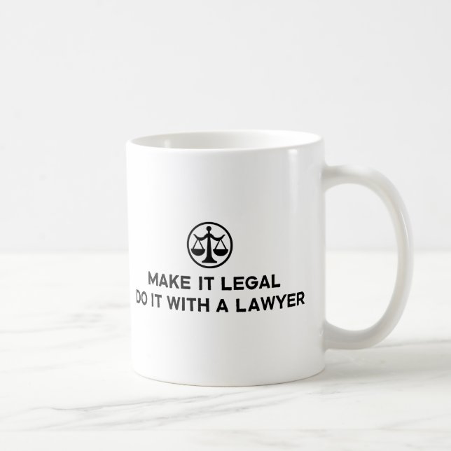 Funny Lawyer Kaffemugg (Höger)