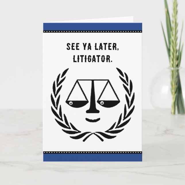 Funny Lawyer Kort (Framsida)