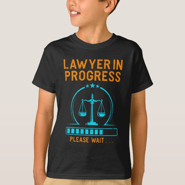 Funny Lawyer Loading Lawyer Studenten T Shirt (Framsida)