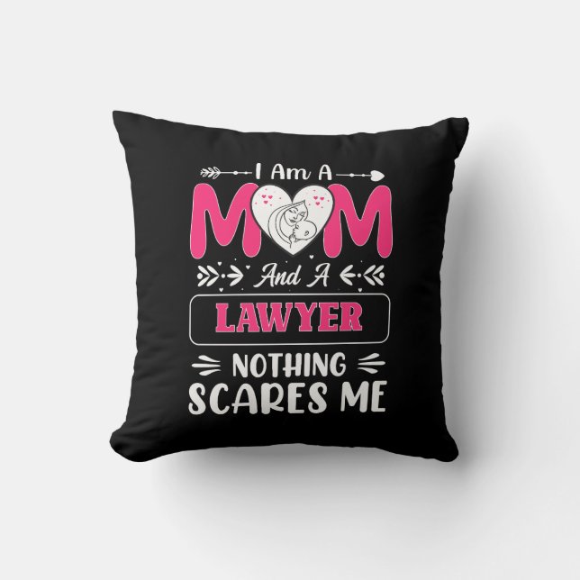Funny Lawyer Mamma, Lawyer Mamma Funny Kudde (Framsida)