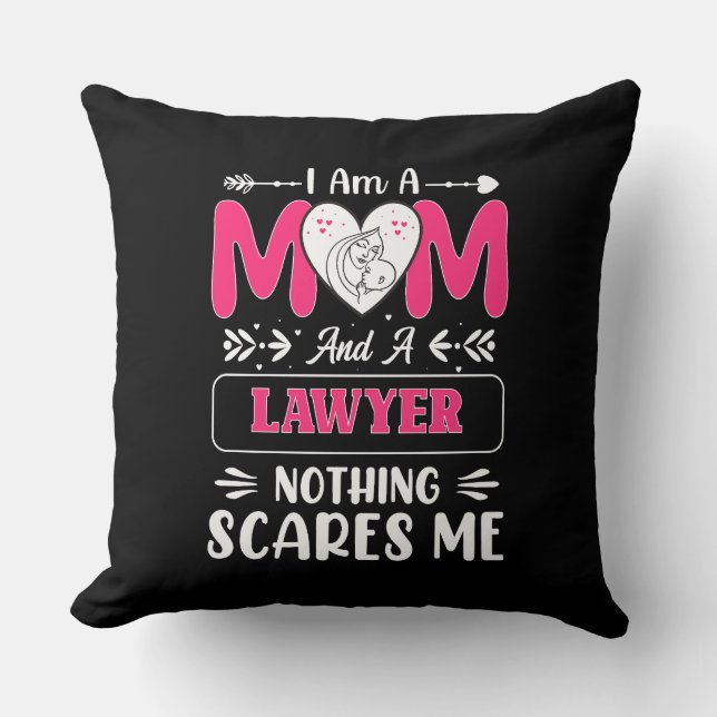 Funny Lawyer Mamma, Lawyer Mamma Funny Kudde (Framsida)