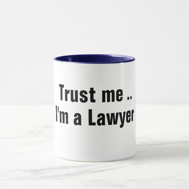 Funny Lawyer Mugg - Anpassade Gift for Attorneys (Center)
