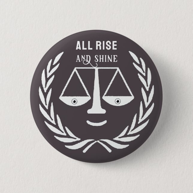 Funny Lawyer Novelty Gift Button Knapp (Framsida)