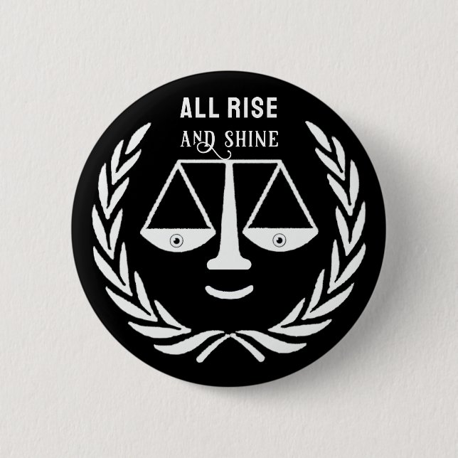 Funny Lawyer Novelty Gift Button Knapp (Framsida)