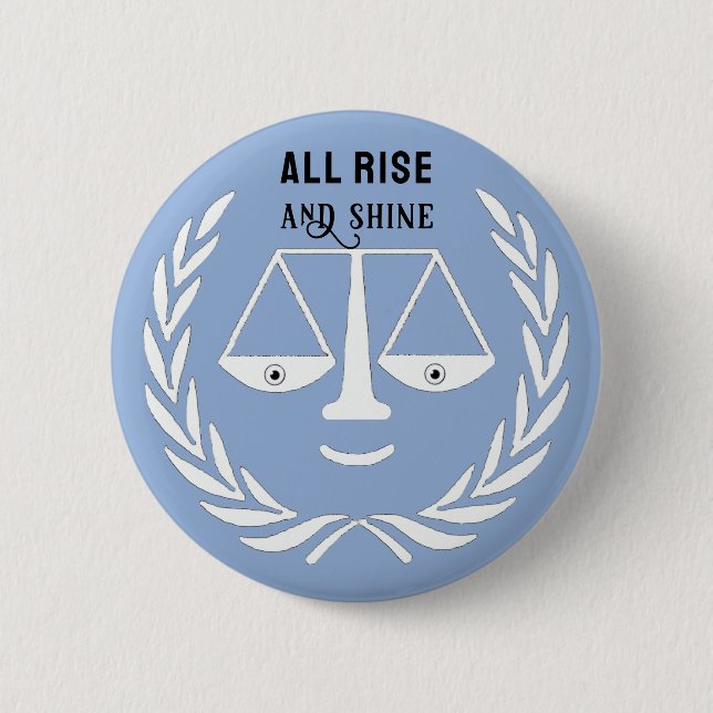 Funny Lawyer Novelty Gift Button Knapp (Framsida)